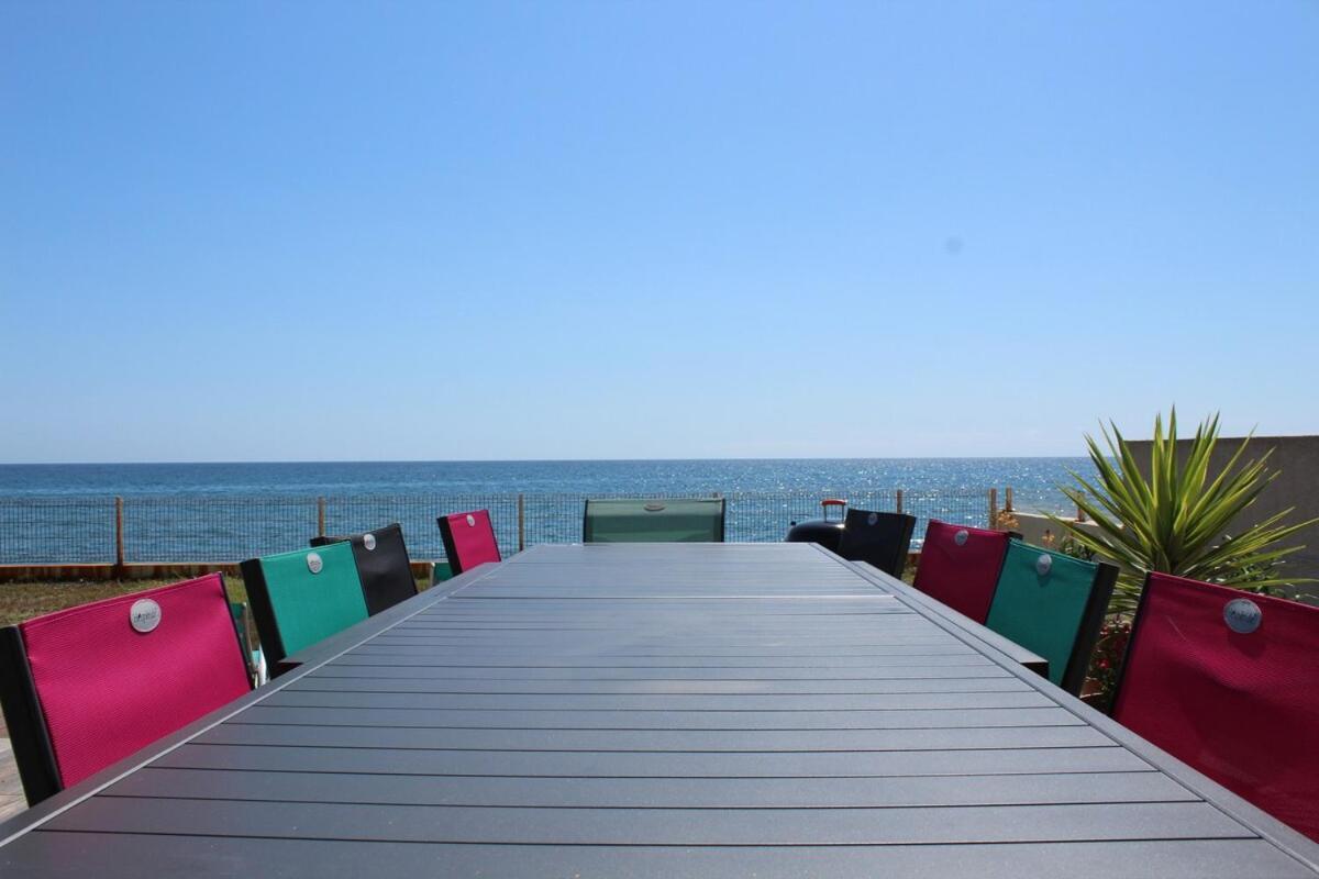 Bord de mer, pieds dans l'eau, vue panoramique Βίλα San-Nicolao Εξωτερικό φωτογραφία